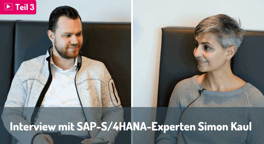 Blog| Simon und Ebru auf dem Bild im Gespräch über die SAP S/4HANA-Konvertierung
