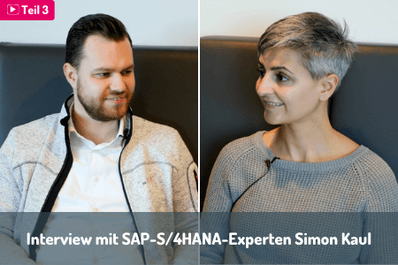 Blog| Simon und Ebru auf dem Bild im gespräch über die SAP S/4HANA-Konvertierung