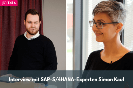 Blog | Interview zu SAP S/4HANA Conversion auf dem Bild sind Simon Kaul und Ebru Dogan