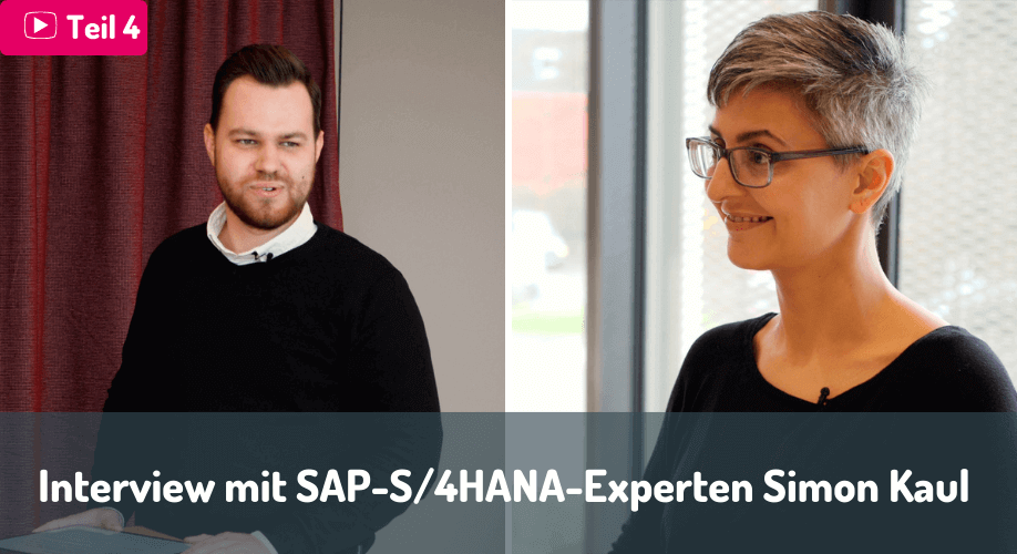 Blog | Interview zu SAP S/4HANA Conversion auf dem Bild sind Simon Kaul und Ebru Dogan