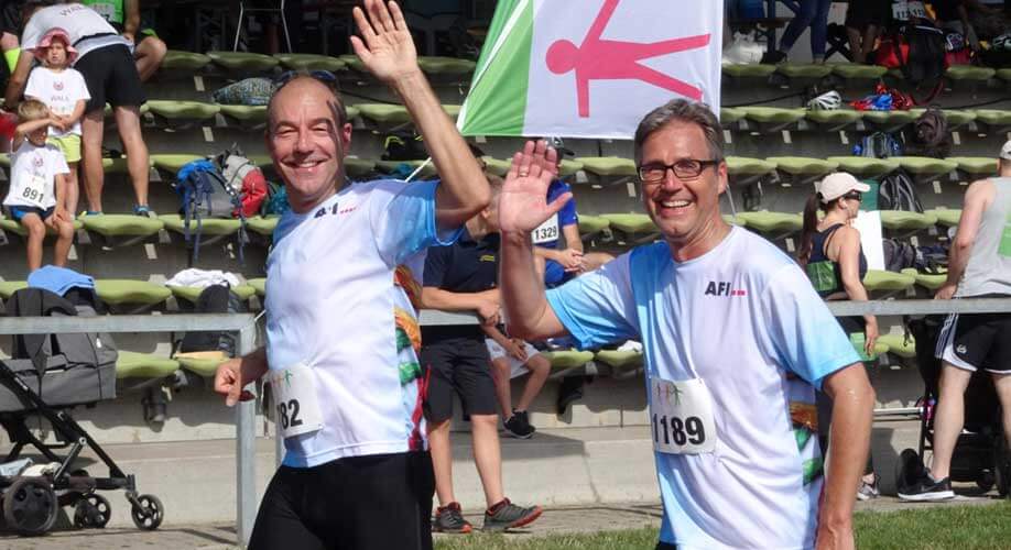 News AFI beim Hand in Hand Spendenlauf News AFI beim Hand in Hand Spendenlauf 2 Laeufer in AFI Shirts